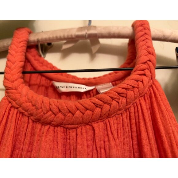 King Universal Women’s Sleeveless Cottage Core Beachy Orange Small - Picture 8 of 16